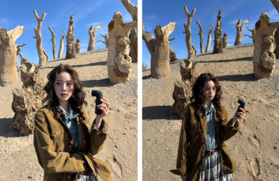 欧阳娜娜解构户外时尚新范式：一根小水管成为轻探险的清凉缪斯？